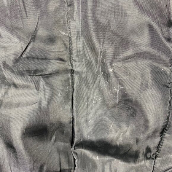 American Stitch Men's Black Reflective Long Bomber Jacket XL - Picture 5 of 14